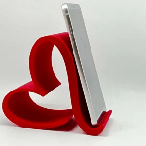 Širdelės formos telefono stovas
