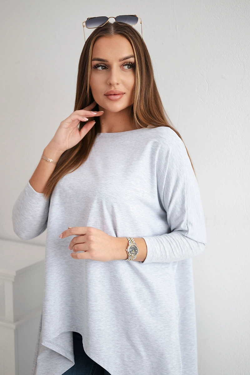 Bluzka oversize błękitna