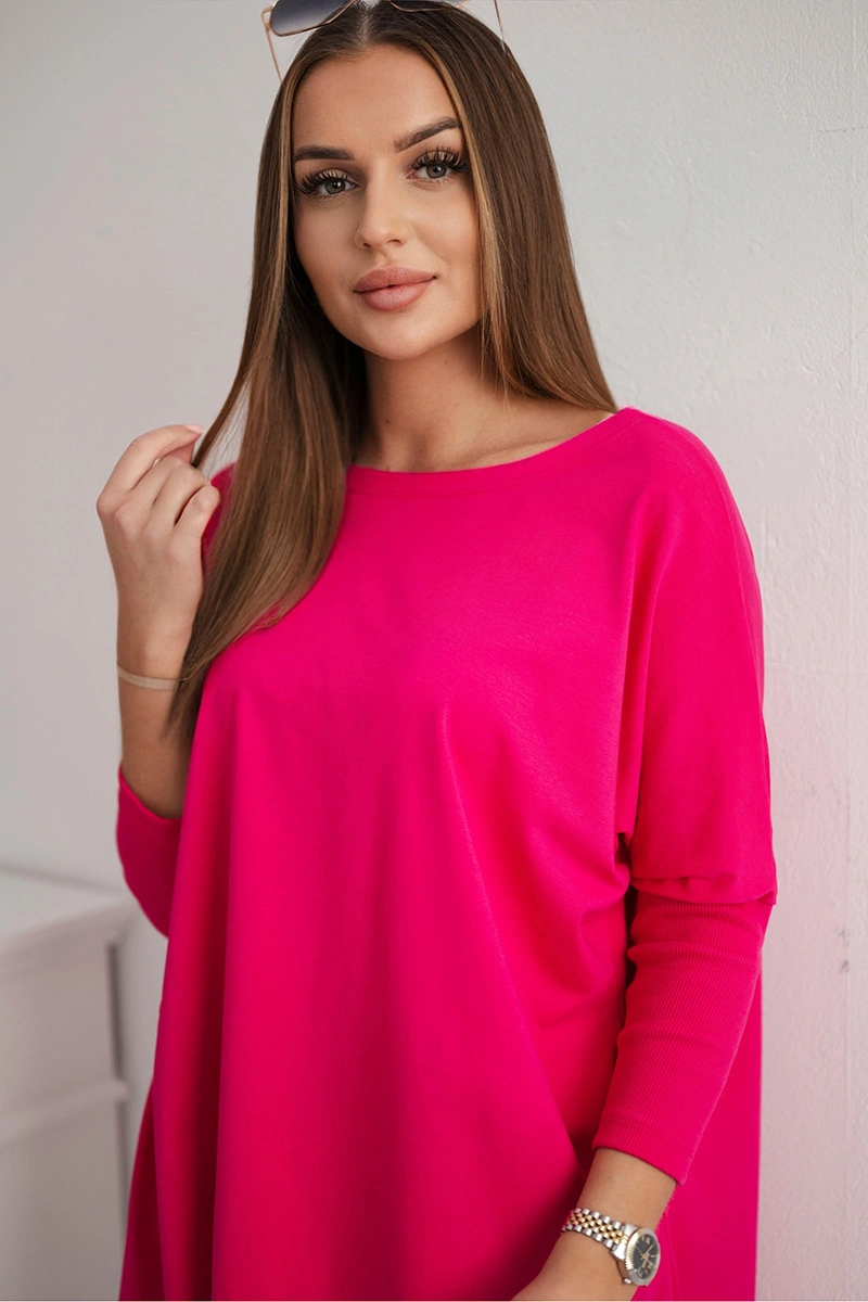 Bluzka oversize błękitna
