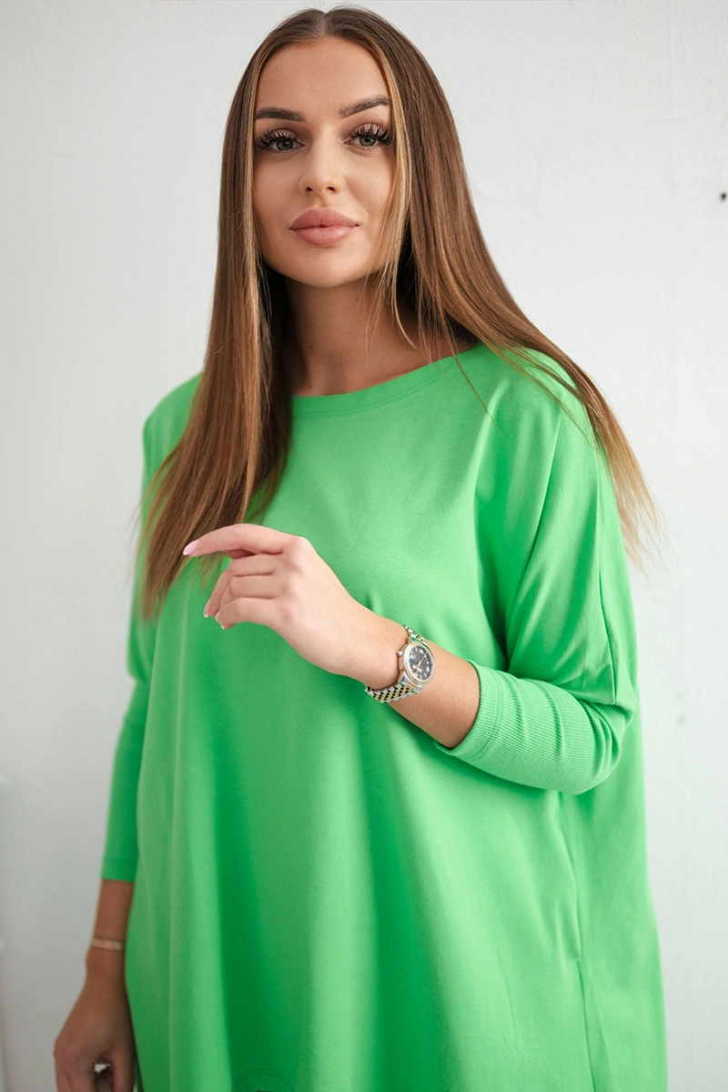 Bluzka oversize błękitna