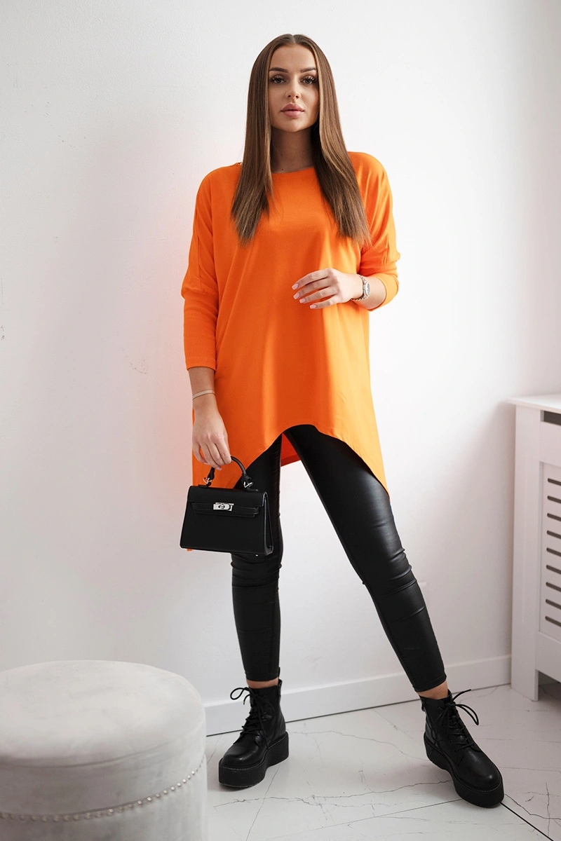 Bluzka oversize błękitna