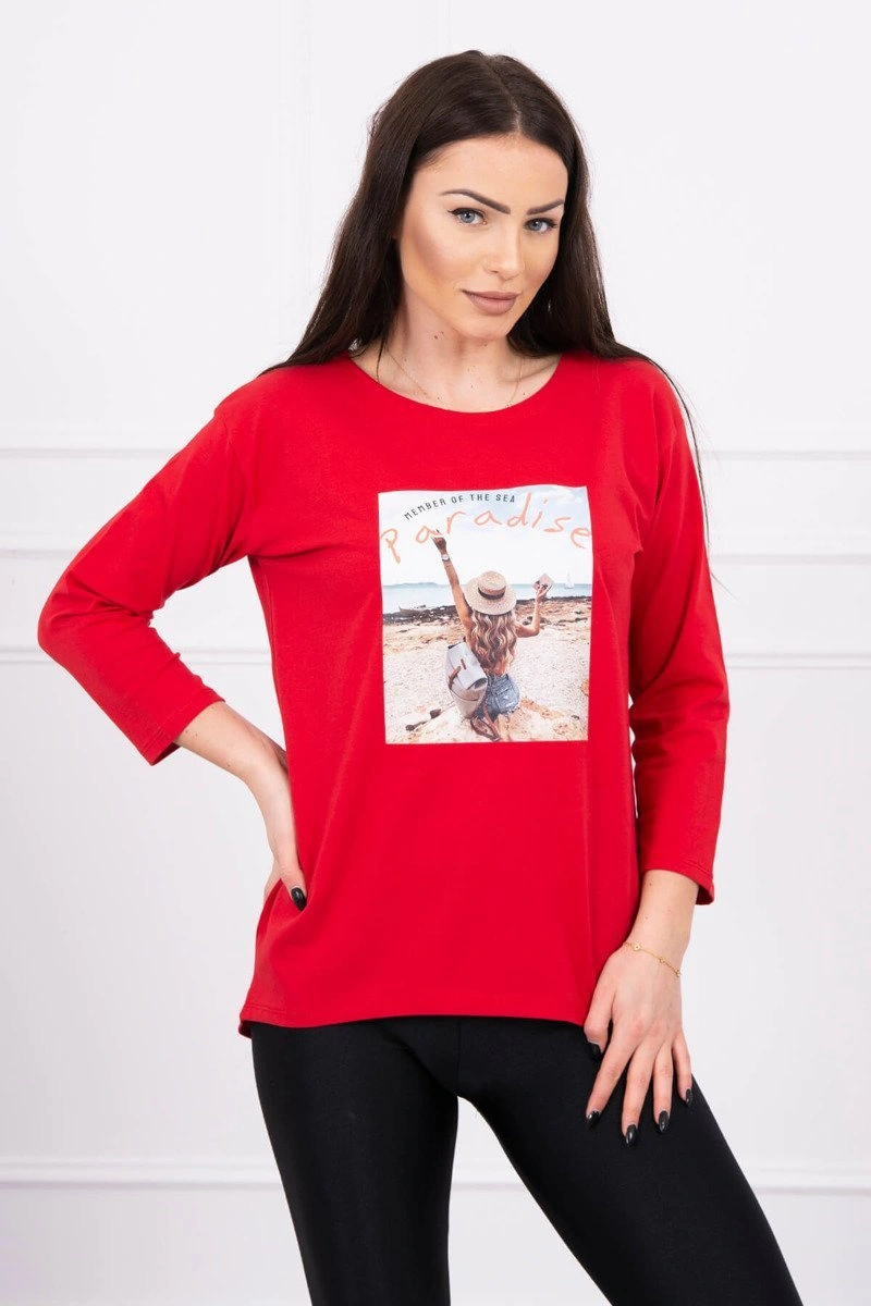Raudona Paradise print