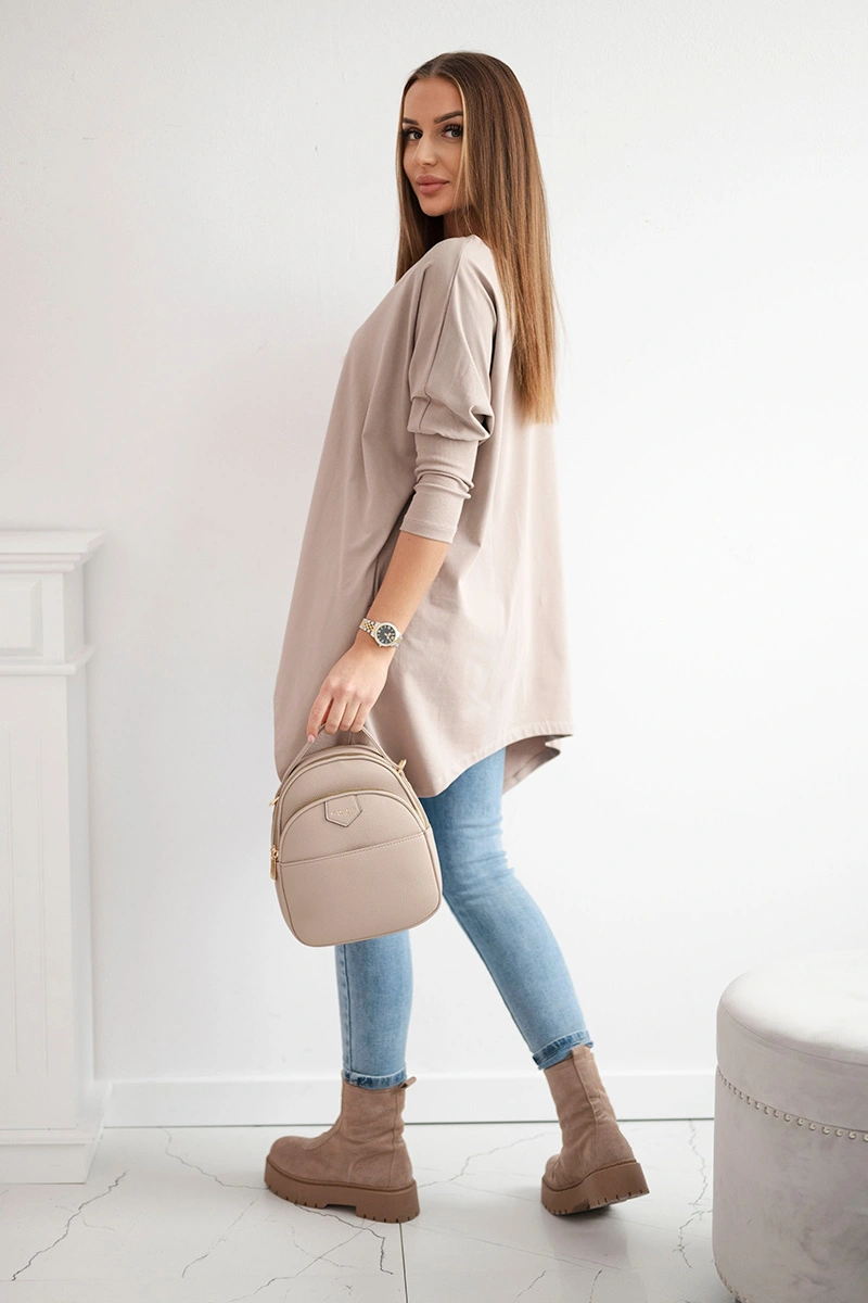 Bluzka oversize błękitna