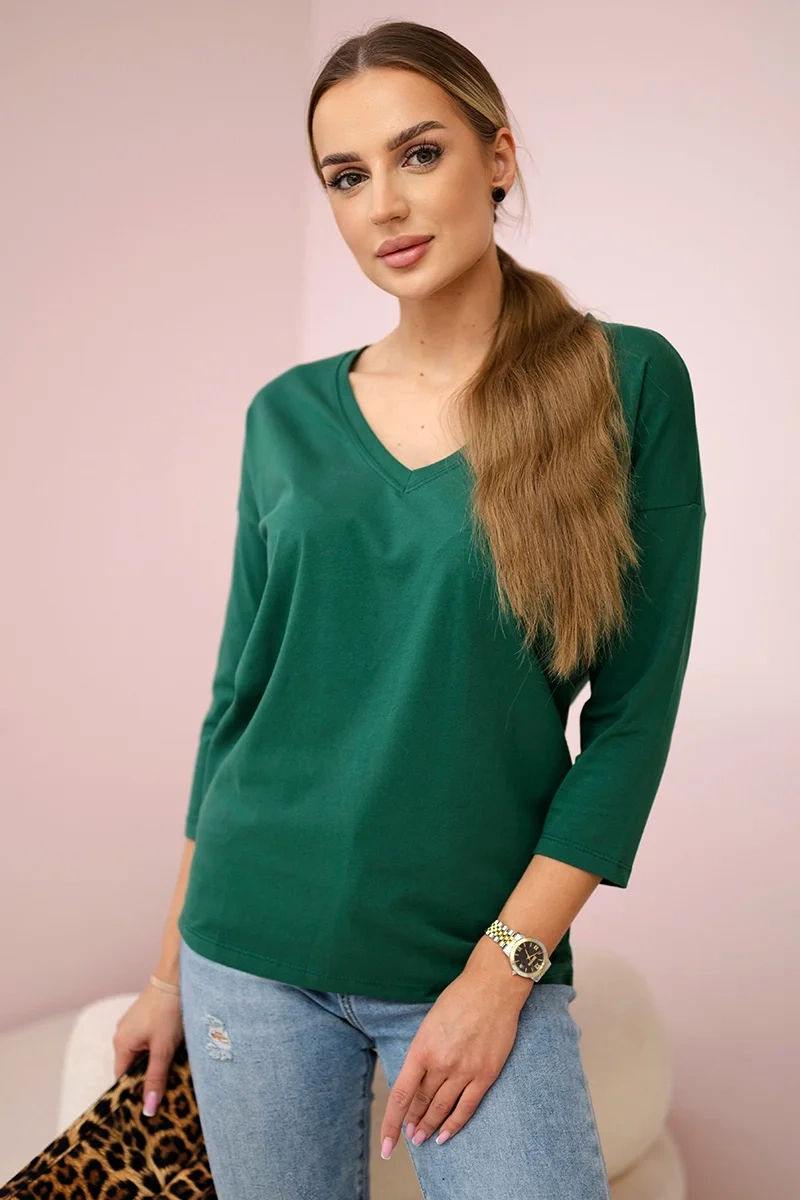 Palaidinė su V