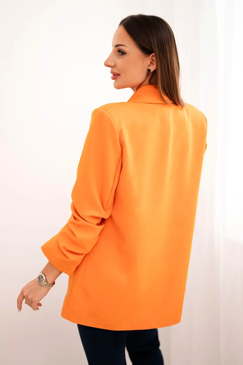 Elegantiškas oranžinis švarkas