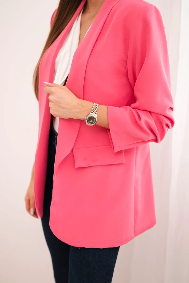Elegantiškas rožinis švarkas