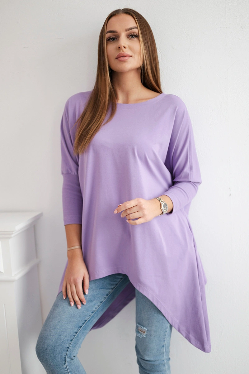 Bluzka oversize błękitna