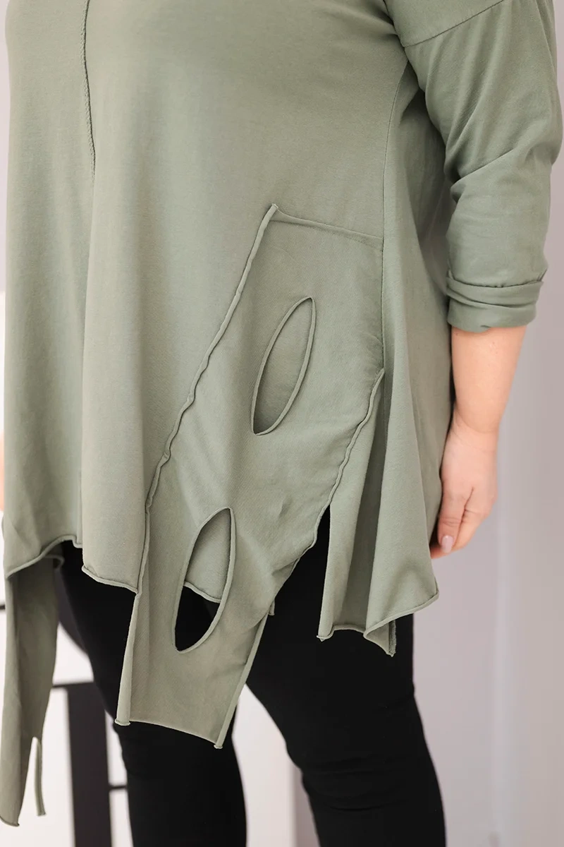 Moteriška medvilninė blusa
